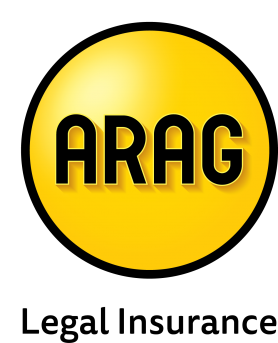 Arag legal logo in white